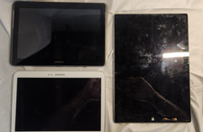 LOT of 16 Tablets Samsung, Microsoft, Amazon, Kindle, Nook, LG -AS-IS/PARTS ONLY