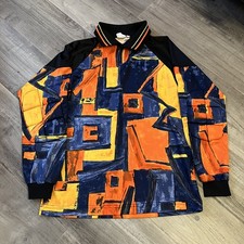VTG High 5 Five Psychedelic Soccer Goalie Jersey SZ M Padded Elbows USA Made