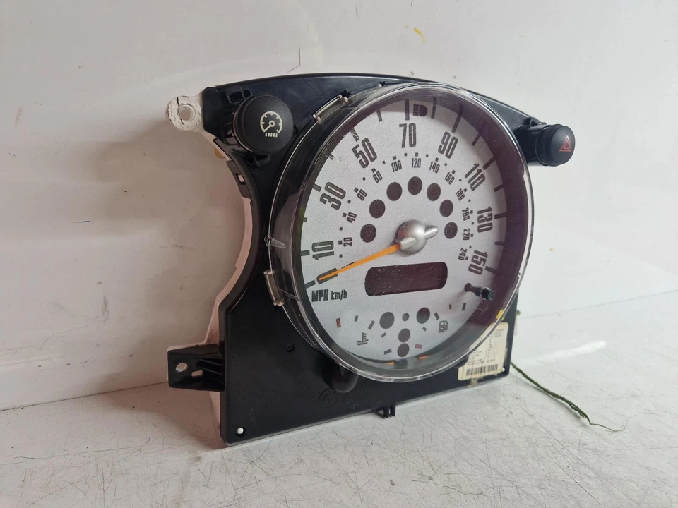 MINI (BMW) COOPER MK1 2003 SPEEDO INSTRUMENT CLUSTER SPEEDOMETER 62109126988 — 第 3/4 张图片