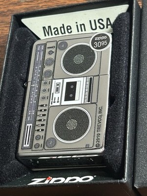 Trevco Boombox Zippo ~ New w/ Sticker & Box