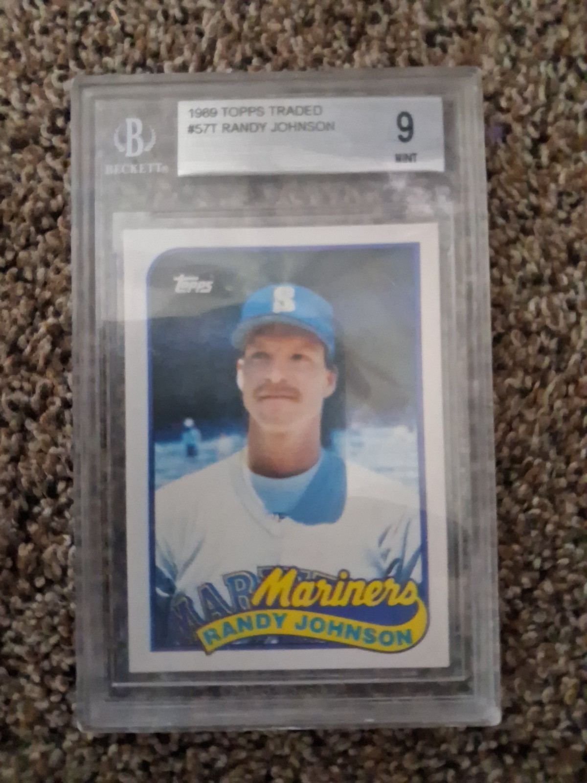 1989 TOPPS TRADED TIFFANY RANDY JOHNSON #57T BGS 9 MINT