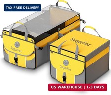 Car Trunk Organizer for SUV - 63L 26L Modular Storage, Heavy-Duty, Foldable Soft