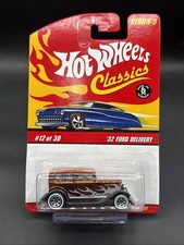2006 Hot Wheels Classics 32 FORD DELIVERY brown w flames 12/30 very nice