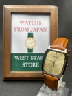 [Excellent] Vintage SEIKO Dolce 8N41-5070 Gold Quartz Men's Watch From JAPAN