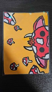 aceo art card Mushroom Cow
