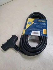 Watson Three-Tap Power Extension Cord (25', Black)