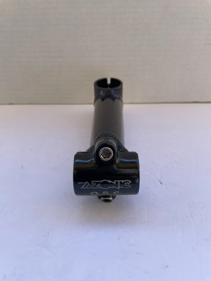 "Vástago de aluminio negro vintage Azonic ORC Old School MTB 130 mm 1 1/8""" Foto 4 de 4
