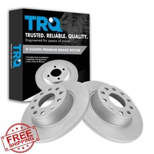 TRQ Rear Brake Rotor Set Audi 2010-2020 VW 2009-2023 BRA22892