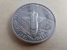Marshall Islands 5 Dollars 1991 Space Shuttle Columbia Raumfahrt