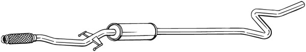 Bosal MittelschalldäMpfer SchalldäMpfer FüR Peugeot 208 Ca_ Cc_ 2008 I Cu_-image