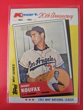 1982 K-Mart #4 Sandy Koufax: 63NL - Los Angeles Dodgers