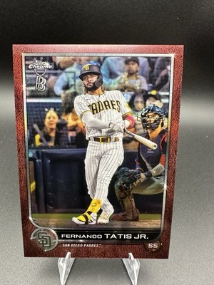 2022 TOPPS CHROME BEN BALLER 150 FERNANDO TATIS JR. RED REFRACTOR /5.
