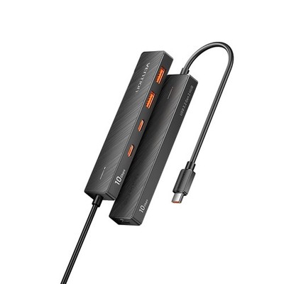 VENTION 10Gbps USB 3.2 Hub, USB Hub with 4 USB 3.2 PortsUSB A*2 Type C*2, PD ...