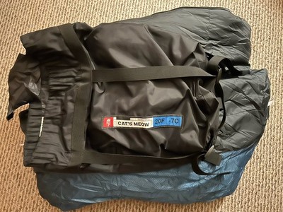 The North Face Cat's Meow 20F/-7C Mummy Sleeping Bag Reg Black/Blue Sack