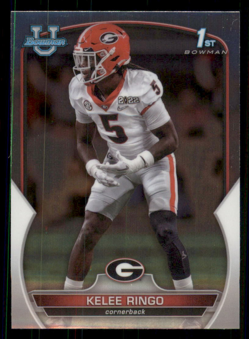 Kelee Ringo 2022 Bowman University Chrome #68 Georgia Bulldogs