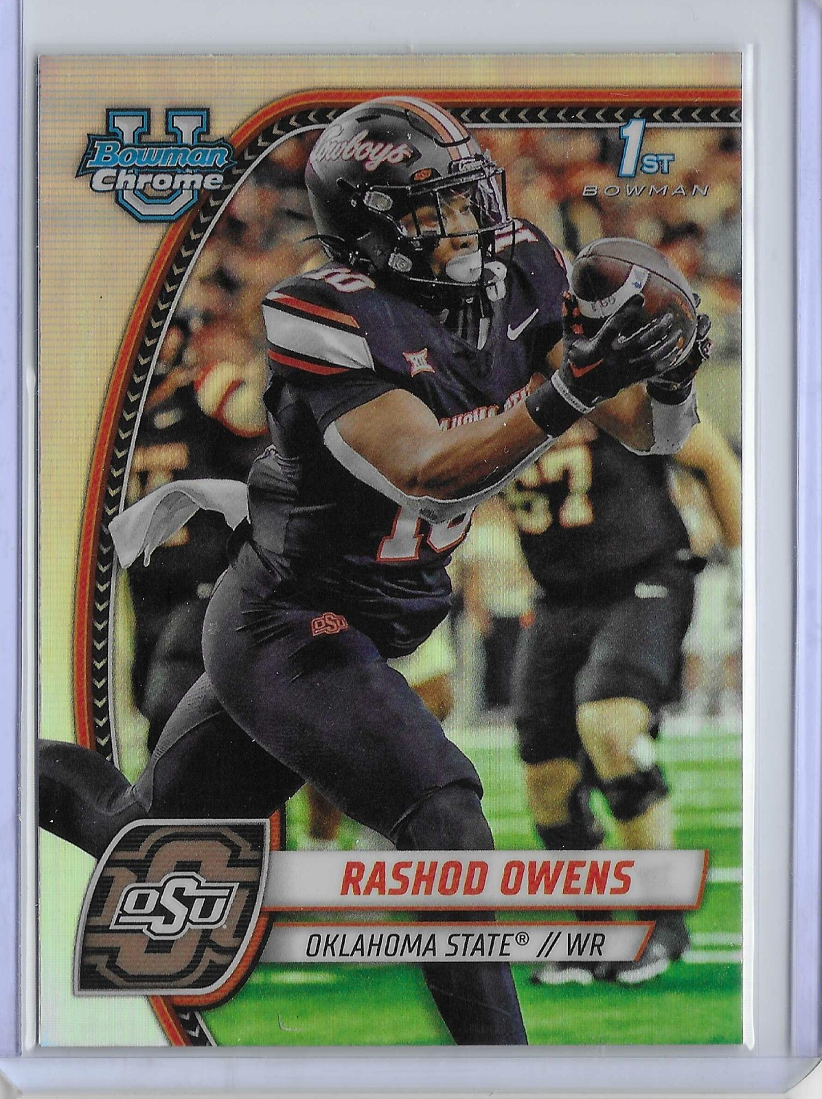 2024 Bowman University Chrome #151 Rashod Owens Refractor