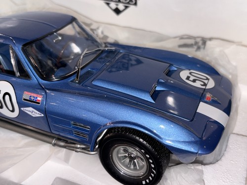 1:18 Exoto Racing Legends 1963 Corvette Grand Sport #50 Blue Coupe Diecast NIB - Picture 7 of 7