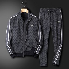 Lacoste Paris Tracksuit - Jacquard Zip  Sporty and Stylish Style