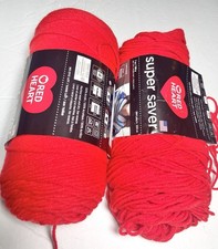 RED HEART SUPER SAVER. 1  Pk . HOT RED. I COMBINE SHIPPING. See Detail.