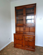 Vintage Ercol wall unit in  golden dawn comes in 2 sections  very good Condition
