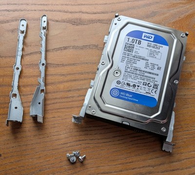 Dell Inspiron 660 1TB WD SATA Hard Drive w/Windows 10 & 2 Sets of Caddy Brackets