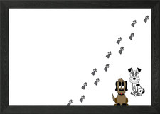 Hunde und Welpentatzen Gerahmtes Wandbild Poster Leinwandbild Bild