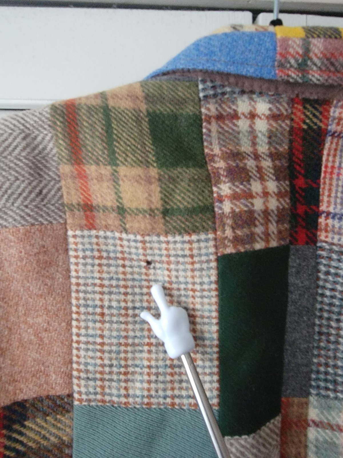 RARE VINTAGE Country Britched Patchwork Panel Woo… - image 5