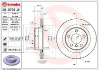 2Er Pack - Bremsscheibe 09.9793.21 Brembo FüR BMW