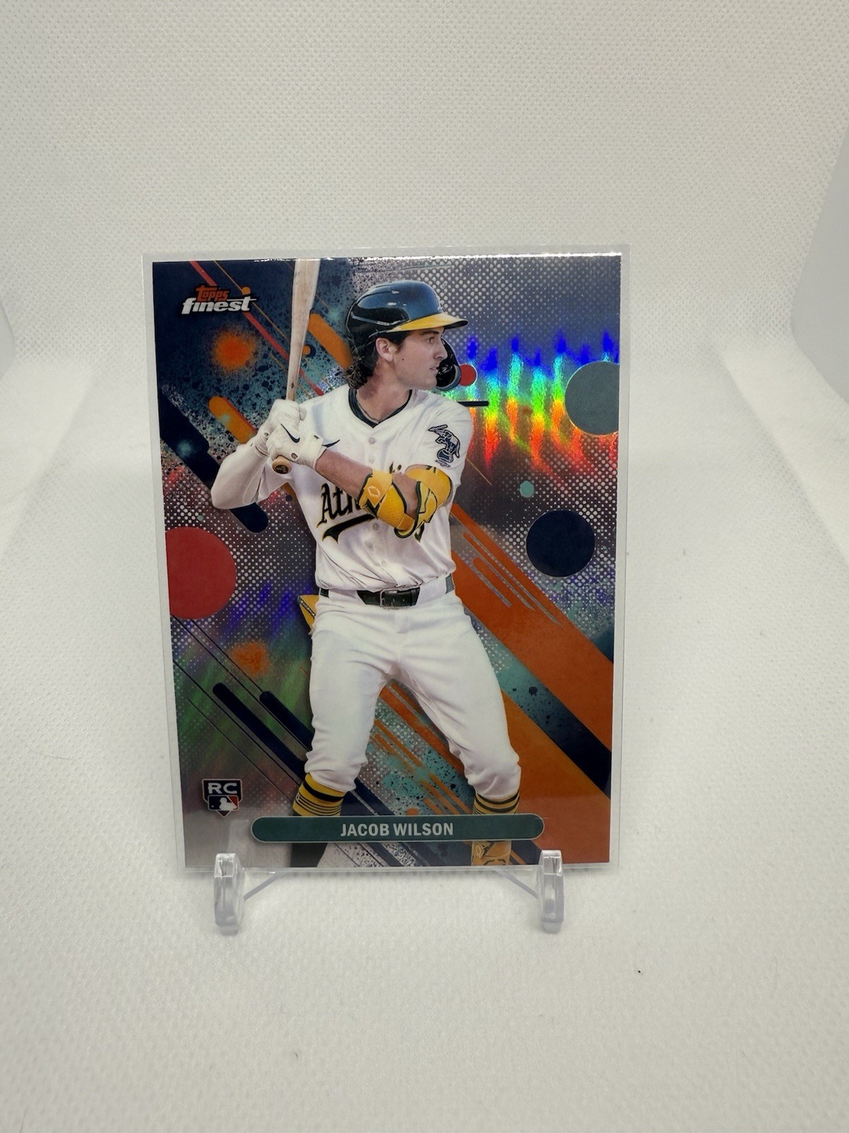 Topps Finest 2025 Jacob Wilson Oakland Athletics Rookie Refractor #61