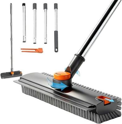 #ad Long Handle Scrub Brush Squeegee 3 in 1 Floor Tile Concrete Deck Cleaner $23.31