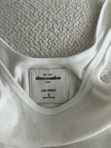 abercrombie kids, Girls Size S, Vintage Classic White Ribbed Tank Top - Picture 2 of 8