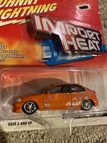 Honda Civic 2003 Importación Heat Johnny Lightning Orange personalizado bonito - Imagen 2 de 11