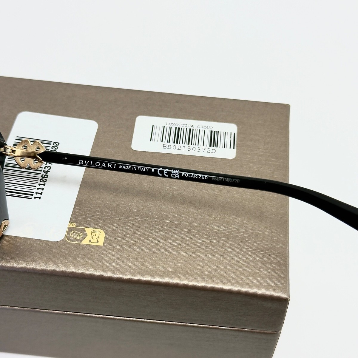 BVLGARI Giardini Italiani Crystal Flower BV8226B Black POLARIZED