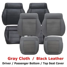 For Jeep Wrangler 2008-2010 Driver / Passenger Leather / Cloth Seat Cover
