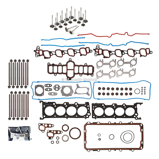 Juego completo de juntas válvulas de escape de admisión para Ford F150 E150 2000 4,6 L Foto 2 de 4