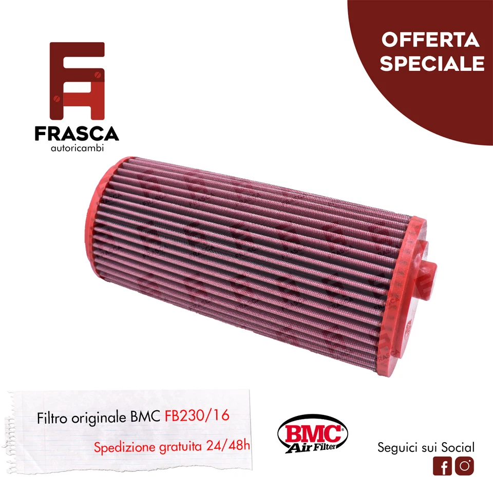 Filtro Aria Sportivo BMC BMW 1 E87 120d 130 KW 177 CV 120 KW 163 CV 90 KW 122 CV