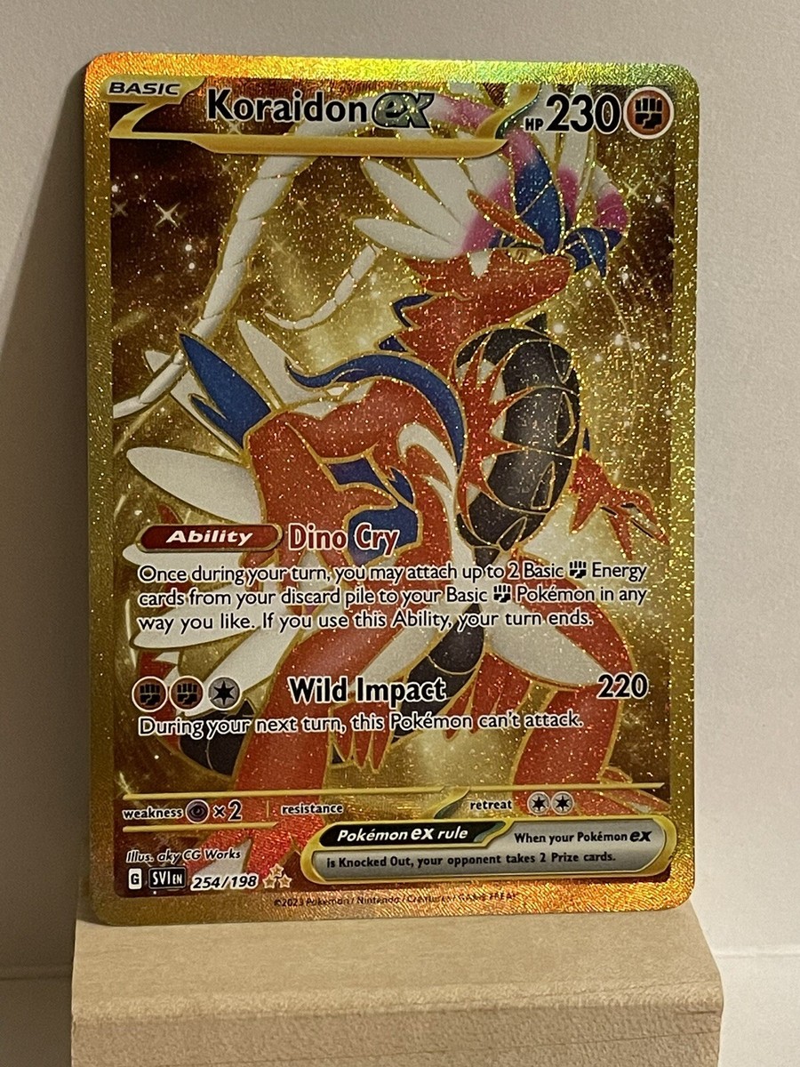 pokemon tcg scarlet and violet 254 198 koraidon ex card 125/198 - & Base The item may be similar but not exactly the same as the image (e.g Trading Card Pokemon Koraidon Ex