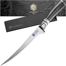 Kessaku 7" Flexible Fillet Knife - Ronin Series - High Carbon Stainless Steel