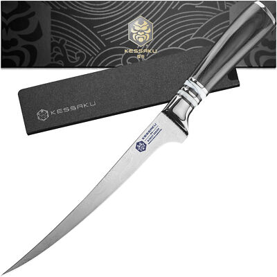 Kessaku 7'' Flexible Fillet Knife - Ronin Series - High Carbon Stainless Steel