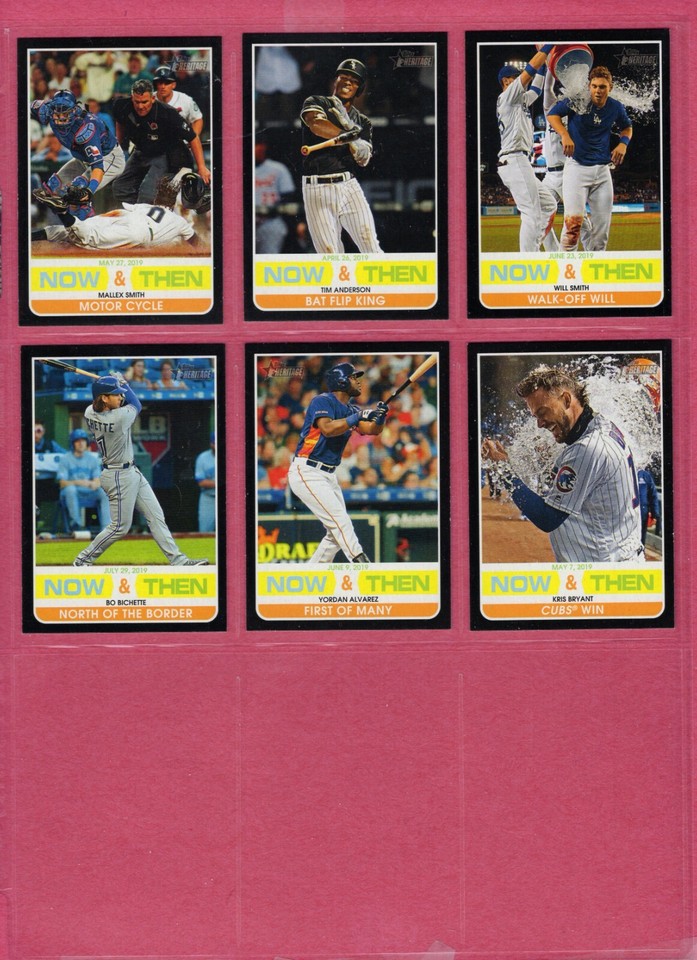 2020 Topps Heritage High Number Then And Now 15 Card Insert Set eBay