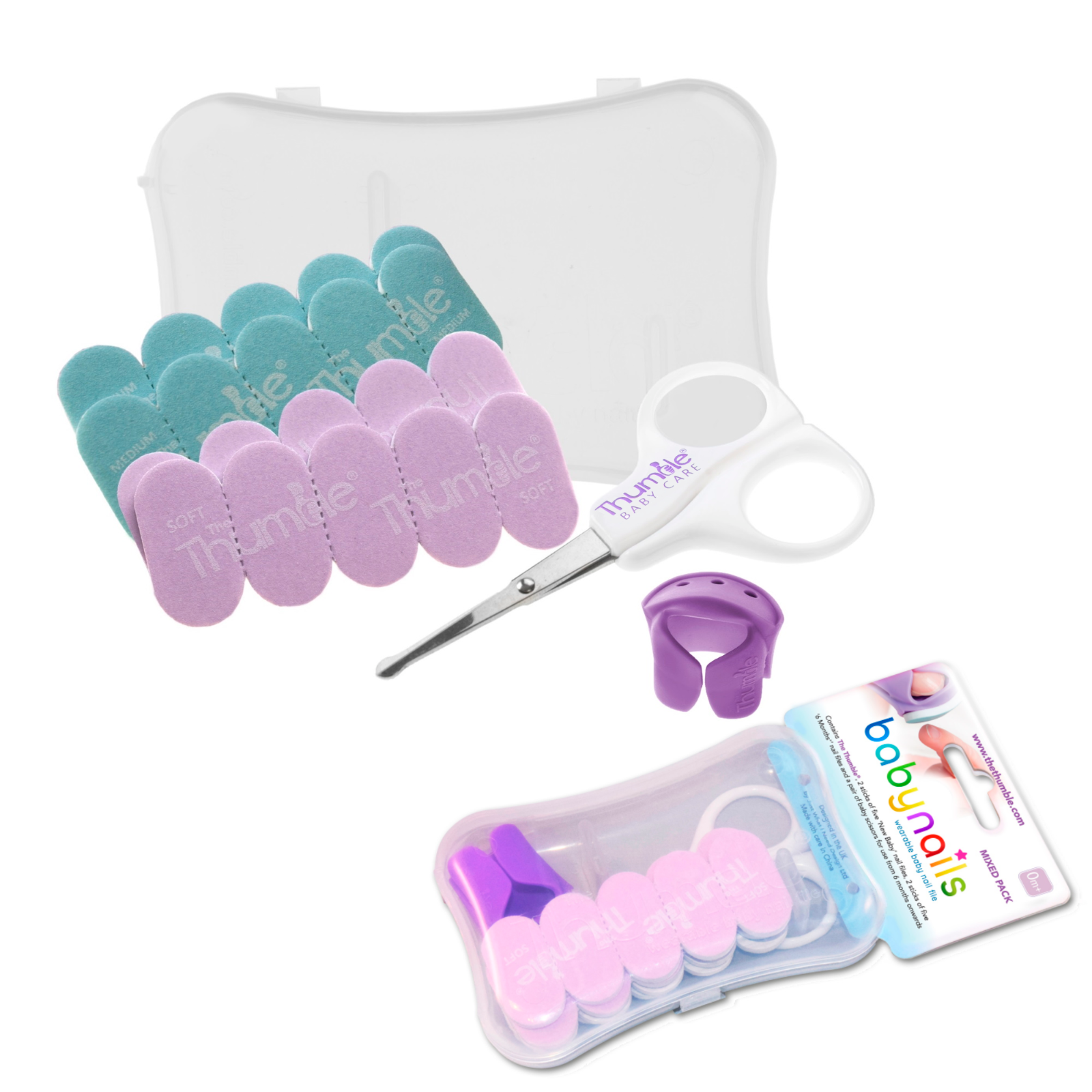 Baby Nails Wearable Baby Nail File by Thumble Baby Care (Mixed Pack)