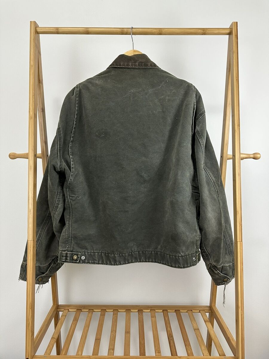 VTG Carhartt Detroit Work WIP Moss Blanket Lined Canvas VTG Carhartt Detroit Work WIP Moss Blanket Lined Canvas