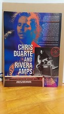 CHRIS DUARTE RIVERA AMPLIFIERS GUITAR PRINT AD 11 X 8.5  05097