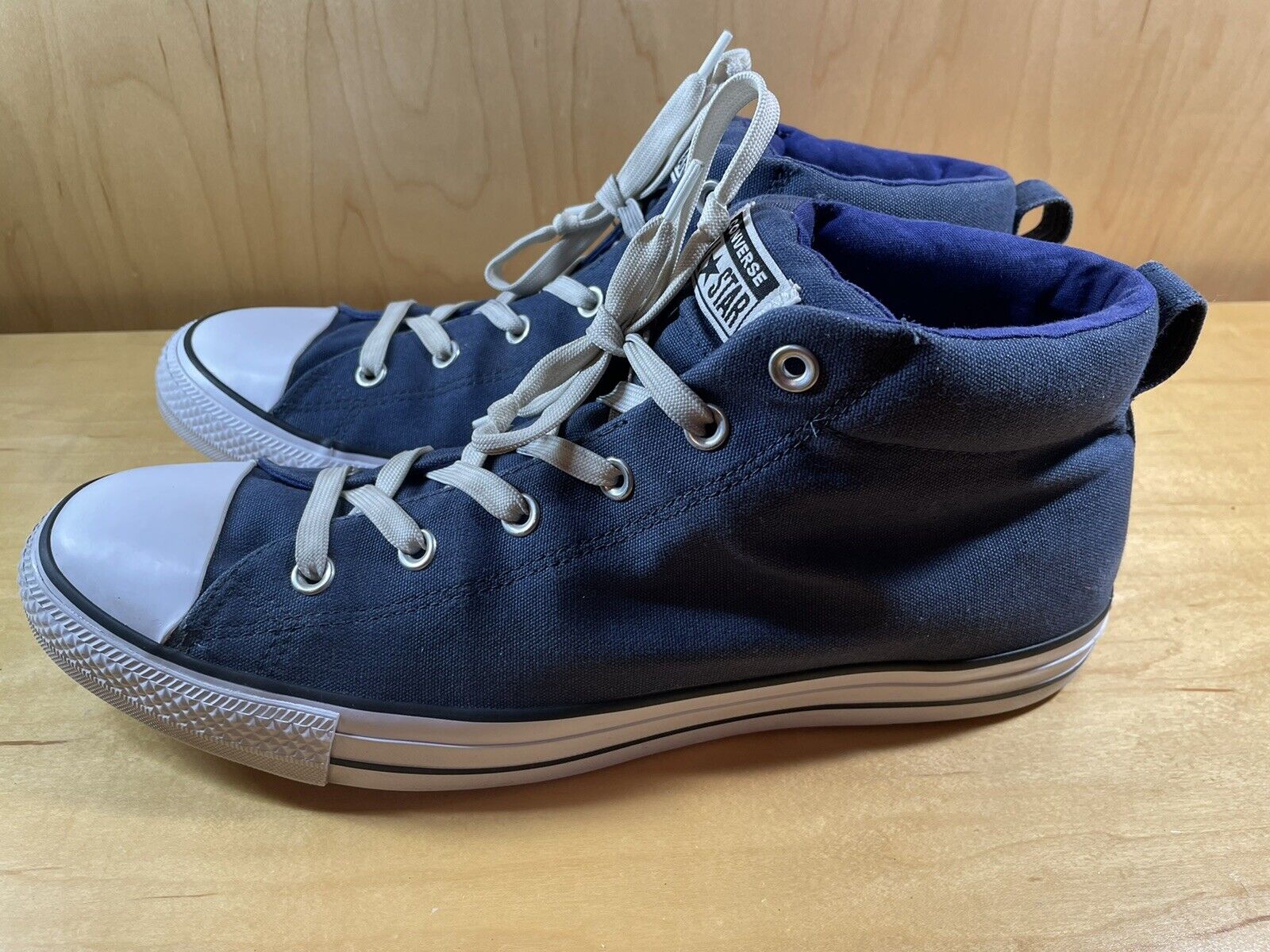 Converse Chuck Taylor All Stars Unisex Shoes Men's Sz 12 Women's 14 Blue  Mid Top | eBay