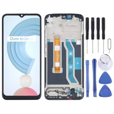 For Realme C25Y RMX3265 RMX3268 RMX3269 Display LCD Screen Touch Digitizer Frame