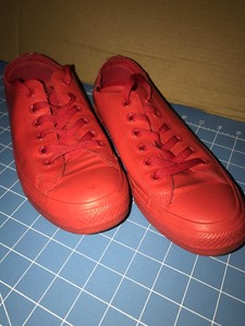 converse red rubber