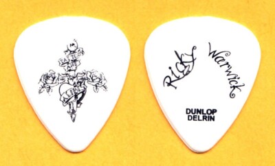 Thin Lizzy Ricky Warwick Signature White Guitar Pick - 2009 Tour