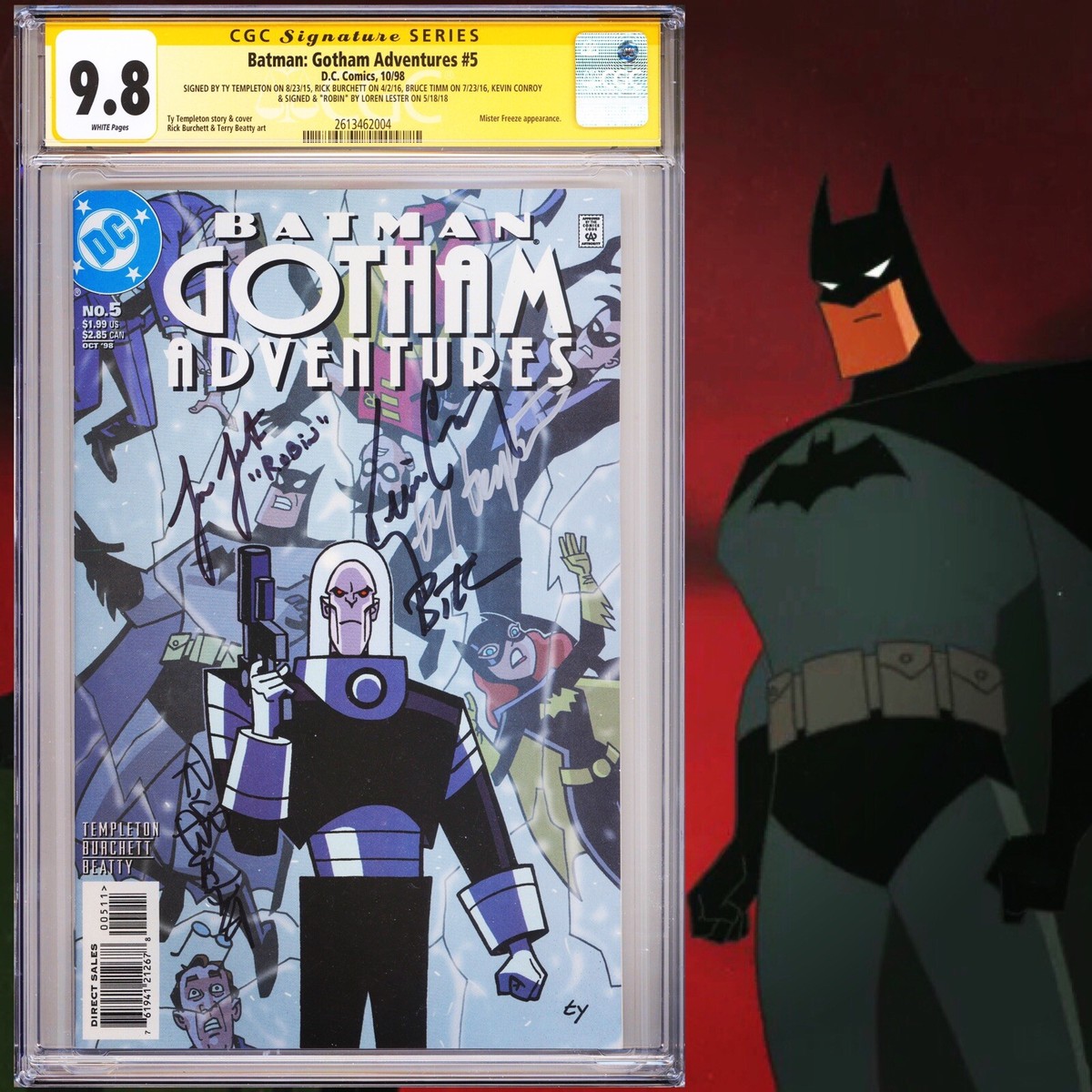 CGC 9.8 SS Batman: Gotham Adventures #5 signed by Conroy, Lester