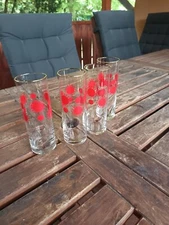 A set of 4 Hungarian "Centrum varia" sunny design glass