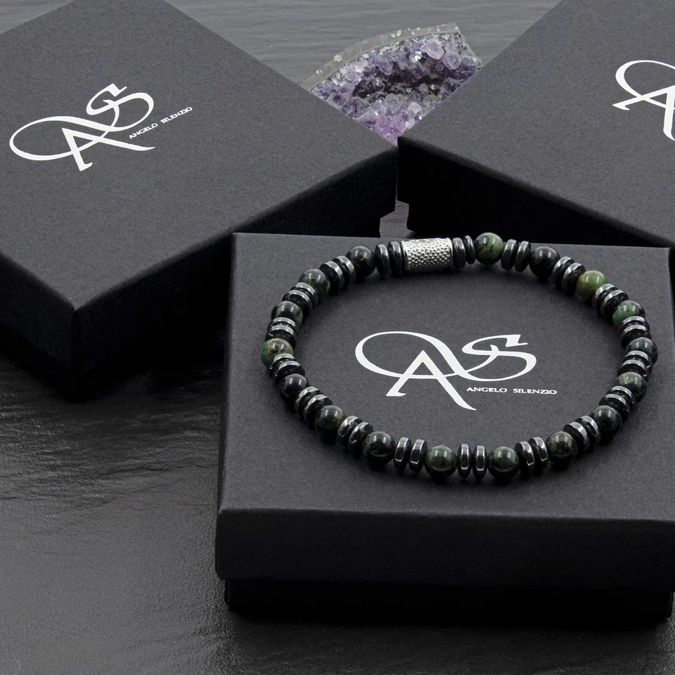 Perlenarmband African Türkis 6mm Perlen Disk F 925 Sterling Silber Bracelet - Bild 4 von 4